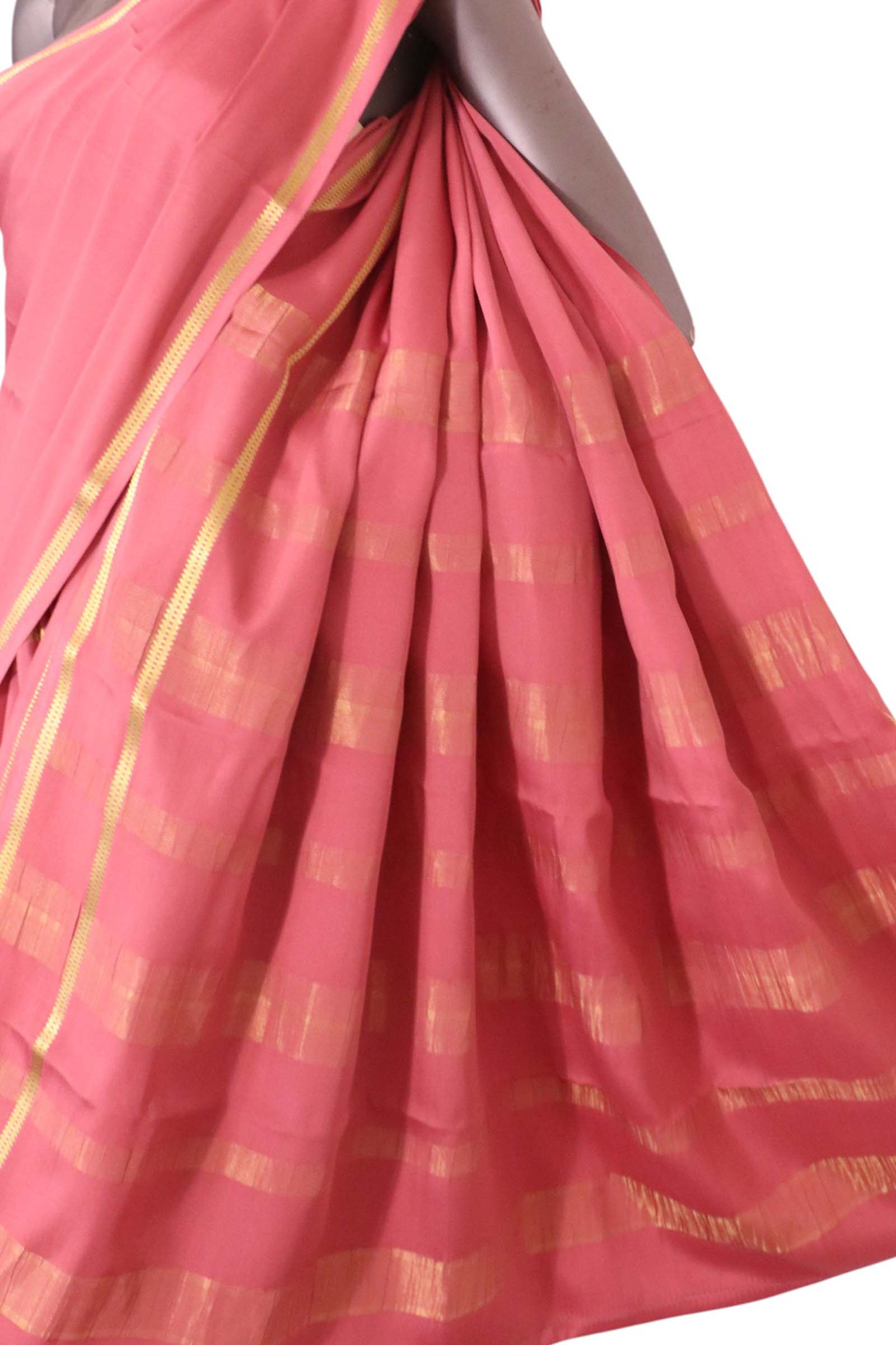 Pure Mysore Crepe Silk Saree AL212223